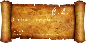 Czelecz Levente névjegykártya